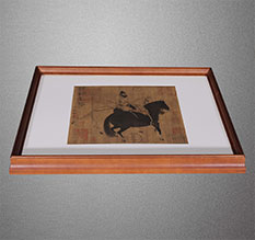 罗山书画装裱配框服务案例